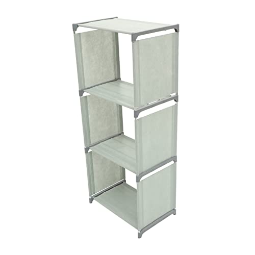 Cabilock Buchorganisator für den Schreibtisch Bücherregal für Kid Bookshelf Klassenzimmer Gestell Studenten Bücherregal Robustes Bücherregal Stahlrohr Light Grey von Cabilock