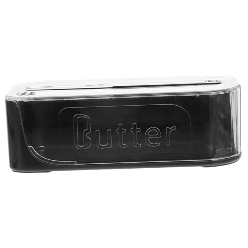 Cabilock Butterbehälter mit Deckel Luftdichte Butterdose Klare Butterglocke Frischhaltebox für Kühlschrank Praktische Butteraufbewahrung für Küche und Tisch Schwarz mit Transparentem Deckel Cabilock Butterbehälter mit Deckel Luftdichte Butterdose Klare Butterglocke Frischhaltebox für Kühlschrank Praktische Butteraufbewahrung für Küche und Tisch Schwarz mit Transparentem Deckel von Cabilock