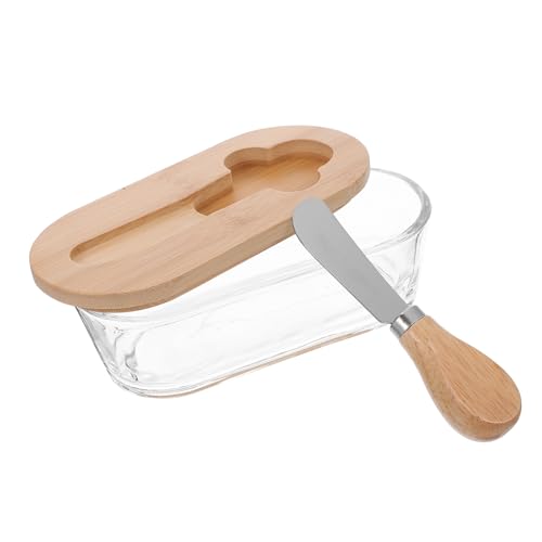 Cabilock Butterdose Butterschale mit Deckel Buttergericht mit Messer Butterspeicherbehälter Buttergerichte Butter Keeper Schale Butterwanne mit Deckel Butterhalter Rostfreier Stahl von Cabilock