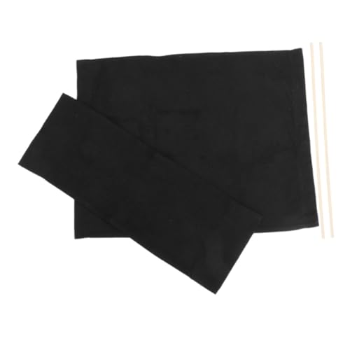 Cabilock Campingstuhl Ersatzbezug Canvas Sitzbezug Robust Schwarz für Klappstuhl Regiestuhl Lässiger Outdoor Stuhlbezug Strapazierfähig Waschbar Einfach Montage von Cabilock