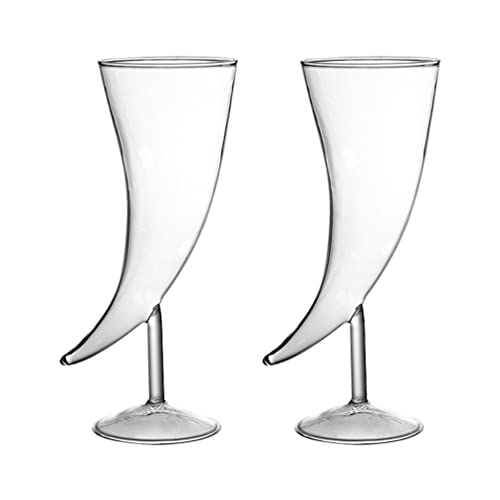 Cabilock 2stücke Kreative Hornförmige -kelchgläser Für Cocktails Transparentes Design Für Zuhause Bars Und Partys Und Dekorativ Cabilock 2stücke Kreative Hornförmige -kelchgläser Für Cocktails Transparentes Design Für Zuhause Bars Und Partys Und Dekorativ von Cabilock