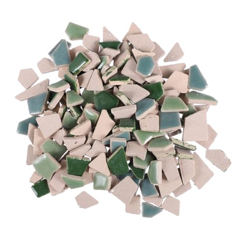 Cabilock DIY Keramik Mosaiksteine Unregelmäßige Form Bunte Fliesen für Basteln Heimdekoration Kreative Kunstprojekte Keramische Mosaikfliesen von Cabilock