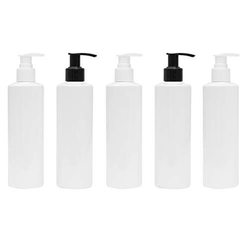 Cabilock Dauerhaft 5 stücke Leere Pumpe Plastikflaschen Druckemulsionsflasche für Reisen Heimgebrauch (250 ML) von Cabilock