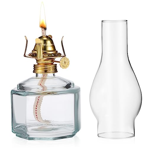 Cabilock Dekorative Petroleumlampe Goldenem Kopf Kerosinlampe für Innenräume Romantische Tischlampe für Zuhause Cafés und Restaurants von Cabilock