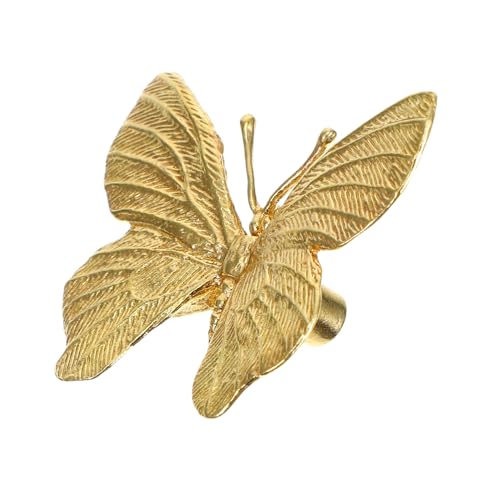 Cabilock Dekorativer Messing Schmetterling Möbelknauf Einzigartiger Vintage Türgriff Einfacher Montage Vielseitig für Schubladen Schränke Kommoden und Wohnmöbel Geeignet von Cabilock