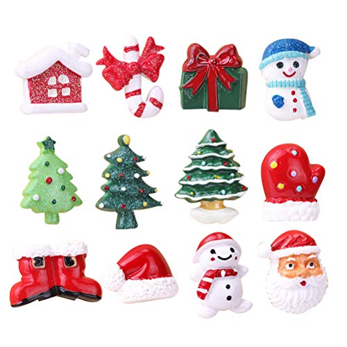 Cabilock Delicate12 stücke Weihnachten Element magnetische Aufkleber kreative Cartoon kühlschrank Aufkleber DIY kühlschrankmagnet Home Office Dekoration (12 Stile) von Cabilock