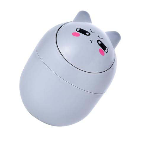 Cabilock Desktop Mülleimer mit Deckel Kompakter Multifunktionaler Abfalleimer für Büro und Zuhause Süßer Aufbewahrungseimer aus Hochwertigem Material für Schreibtisch Schlafzimmer und von Cabilock