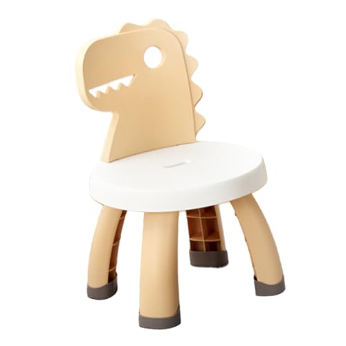 Cabilock Dinosaurier Kinderstuhl mit Rückenlehne Anti Fall Hocker für Kleinkinder Robuster Cartoon Design Sitzhocker Tragbarer Kindergartenstuhl Sicherer Sitz für Kinder von Cabilock