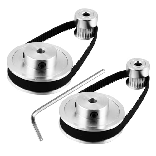 Cabilock Drucker Synchronrad Set Riemenscheiben Zähne Zahnriemen Schrauben Innensechskantschlüssel Präzise Getriebesatz Ersatz für Cnc Milling von Cabilock