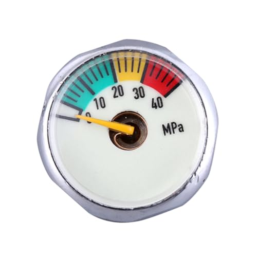 Cabilock Druckmanometer Luminous Druckmessgerät für Feuerlöscher und Hochdruck Sauerstoffflaschen Nachts Ablesbar Robustes Eisenmaterial Präzise Anzeige Lesbar von Cabilock