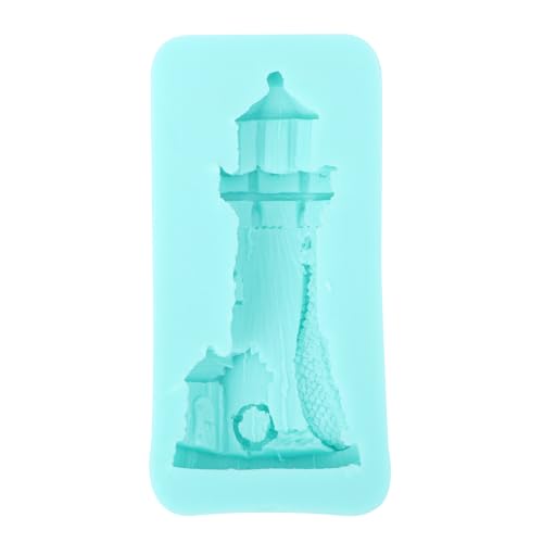 Silikon Backform Leuchtturm Fondantform Für Diy Kuchen Dekorationen, Antihaftbeschichtet Und Hitzebeständig, Vielseitig Für Schokolade Und Marzipan von Cabilock