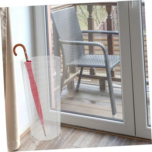 Cabilock Eckiger Regenschirmständer aus Robustem Metall Freistehend mit Festem Wasserauffangblech Kompakt und Platzsparend für Eingangsbereiche Zuhause und Büro Vielseitiger Schirmhalter von Cabilock