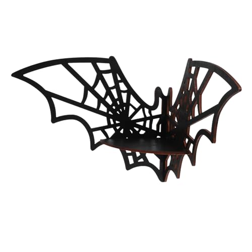 Cabilock Eckregal Wandregal Holz mit Hohlmuster Rustikales Design Platzsparendes Regal für Wohnzimmer Schlafzimmer und Bad Langlebig und Vielseitig Einsetzbar Dekorativer von Cabilock