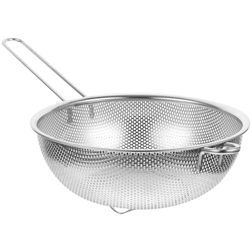 Cabilock Edelstahl Colander Basket mit Einzelgriff Robustes Küchensieb für Schnelles Abtropfen von Gemüse Obst Pasta Feinmaschiges Filterkorb Sieb für Reis und Frittierte Speisen Cabilock Edelstahl Colander Basket mit Einzelgriff Robustes Küchensieb für Schnelles Abtropfen von Gemüse Obst Pasta Feinmaschiges Filterkorb Sieb für Reis und Frittierte Speisen von Cabilock