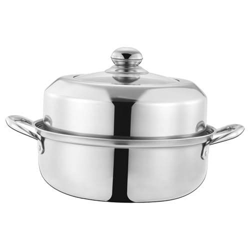 Cabilock Dampfgarer Aus Edelstahl 28 Cm Dampfgarer Mit Großem Fassungsvermögen Doppelschichtiger Suppentopf Zum Kochen Cabilock Dampfgarer Aus Edelstahl 28 Cm Dampfgarer Mit Großem Fassungsvermögen Doppelschichtiger Suppentopf Zum Kochen von Cabilock