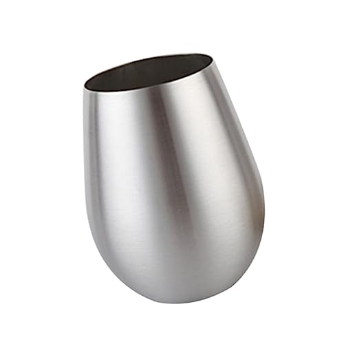 Cabilock Edelstahl Ei Förmiger Trinkbecher Party Tumbler U Form Weinglas Cocktailbecher Unzerbrechlich Leicht zu Reinigen Für Outdoor Picknick Pool von Cabilock