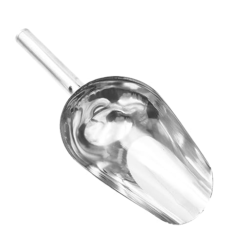 Cabilock Edelstahl-Futterschaufel für Nutztiere, stabile Futterverteilungsschaufel, 30,5 cm lang, leicht zu reinigen, für Bauernhoffütterung und PET-Pflege von Cabilock