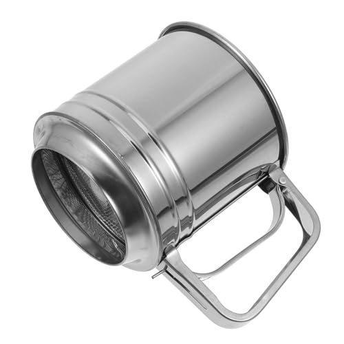 Cabilock Edelstahl Mehlsieb Cup Handliches Sieb mit Ergonomischem Griff Feines Backpulversieb für Zucker Mehl und Gewürze Langlebiges Küchensieb für Präzises Backen und Feines Filtern Cabilock Edelstahl Mehlsieb Cup Handliches Sieb mit Ergonomischem Griff Feines Backpulversieb für Zucker Mehl und Gewürze Langlebiges Küchensieb für Präzises Backen und Feines Filtern von Cabilock