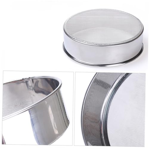 Cabilock Edelstahl Mehlsieb mit Mesh Feinem Drahtgewebe Rostfreies Rundes Kuchensieb für Backen Leichtes Sieb für Mehl Puderzucker Vielseitiges Backzubehör Cabilock Edelstahl Mehlsieb mit Mesh Feinem Drahtgewebe Rostfreies Rundes Kuchensieb für Backen Leichtes Sieb für Mehl Puderzucker Vielseitiges Backzubehör von Cabilock