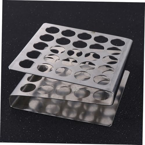 Cabilock Edelstahl Reagenzglasständer Z form Labor Zubehör Testrohrhalter für Schule Leicht Tragbar Ordnung im Labor von Cabilock