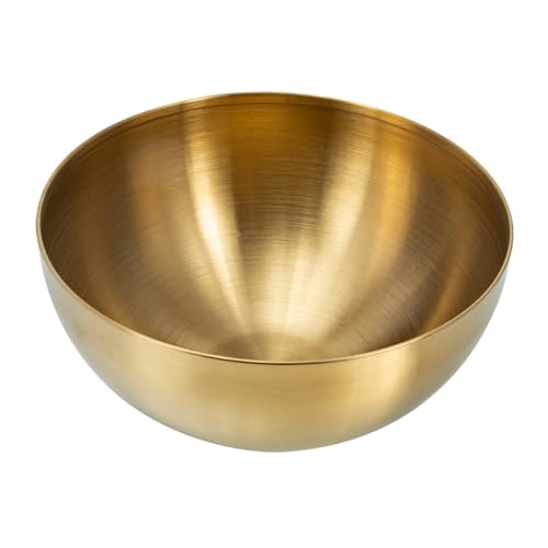 Cabilock Edelstahl Salatschüssel Goldfarben Glatt Poliert Multifunktionale Obst und Nudel Schale für Salat Gemüse Lagerung Praktische Servierschale Cabilock Edelstahl Salatschüssel Goldfarben Glatt Poliert Multifunktionale Obst und Nudel Schale für Salat Gemüse Lagerung Praktische Servierschale von Cabilock