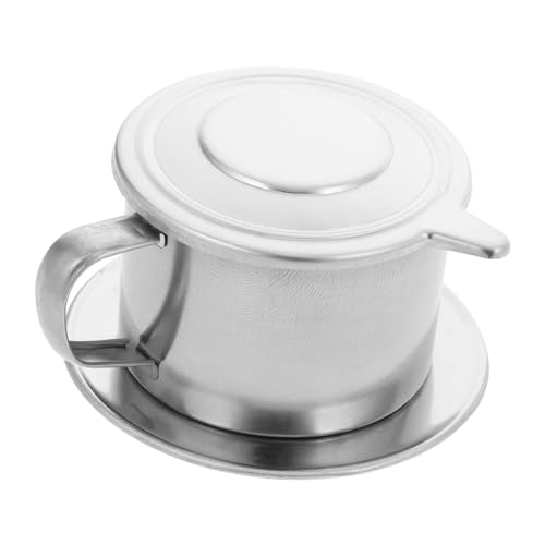 Cabilock Edelstahl Kaffeekanne Mit Filter Für Filterkaffee Praktische Kaffeekanne Für Küche Und Outdoor-kaffeezubereitung Wiederverwendbarer Kaffeefilter von Cabilock