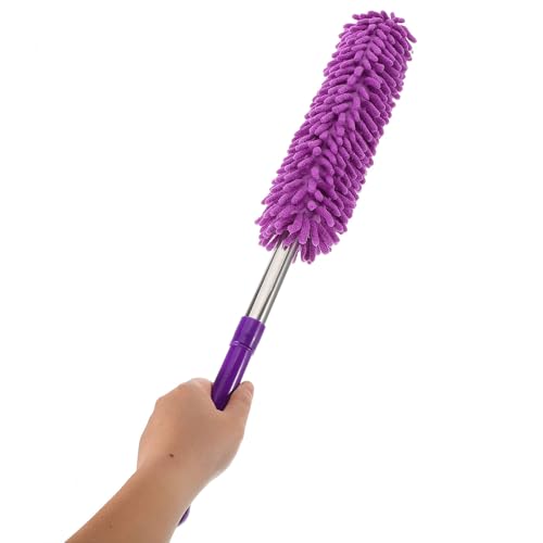 Cabilock Einziehbarer Staubwedel Lila Staubtücher Zum Reinigen Staubwedel Aus Mikrofaser Staubwedel Zum Reinigen Anfassen Flexibler Staubwedel Violett Chenille Mopp Superlang von Cabilock