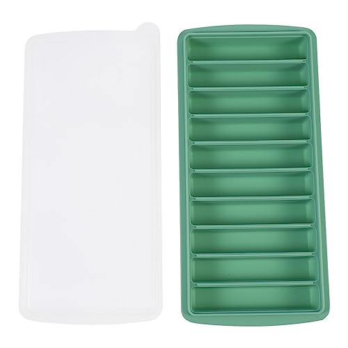 Cabilock Eiswürfelbehälter Silikon Ice Cube Trays Kuchen Form DIY Flexible Fondant Schokolade Formen Silikon Ice Cube Formen mit Deckel für Gelee Candy Grün Silikonwürfel von Cabilock