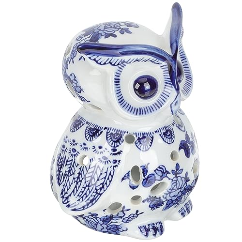 Cabilock Eleganter Kerzenständer aus Keramik im Eulen Design Tischdekoration für Candle Light Dinner Hochzeiten und Feste und Langlebig für Zuhause und Büro von Cabilock