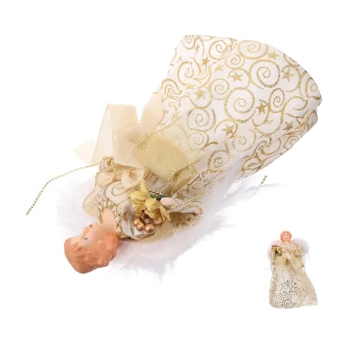 Cabilock Engel Weihnachtsbaum Topper Kleine Engelfiguren Goldener Stoff Weihnachtsbaumspitze Engel Plüsch Engel Figur Engel Ornamente Kleine Statue Cabilock Engel Weihnachtsbaum Topper Kleine Engelfiguren Goldener Stoff Weihnachtsbaumspitze Engel Plüsch Engel Figur Engel Ornamente Kleine Statue von Cabilock