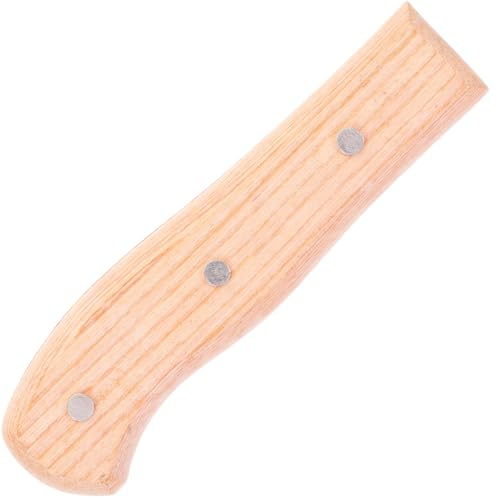 Cabilock Ergonomischer Messergriff Ersatz Holzgriff Für Küchenmesser - Rutschfeste Oberfläche, Einfache Installation, Vielseitige Kompatibilität, 15.5Cm von Cabilock