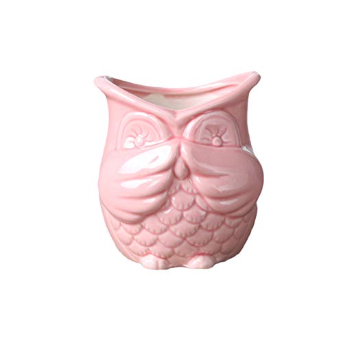 Cabilock Handgemachte Keramik Topf Eule Blume Topf Nicht-Geruch Ornament Keramik Container Dekorative von Cabilock