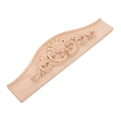 Cabilock Europäisches Holzgeschnitztes Applikations-Pediment Kompakte Möbelverzierung für Schrank Kleiderschrank Tür Leicht Montierbare DIY Holzornamente im Vintage Stil von Cabilock
