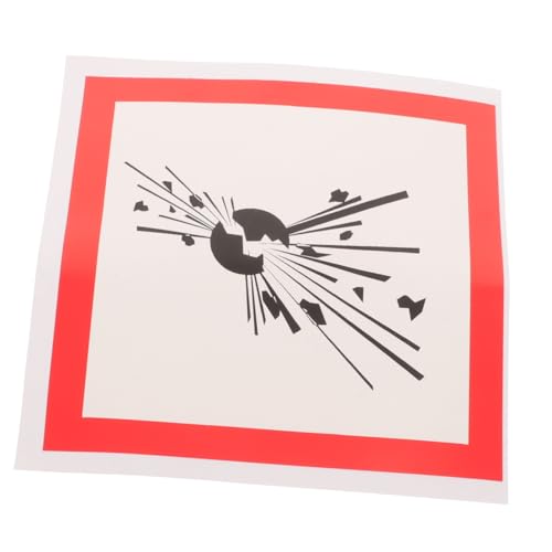 Cabilock Explosionsgefahr Warnschild Aufkleber PVC Haftstark Sicherheitsetikett Warnhinweis für Explosive Stoffe Gefahrenkennzeichnung von Cabilock