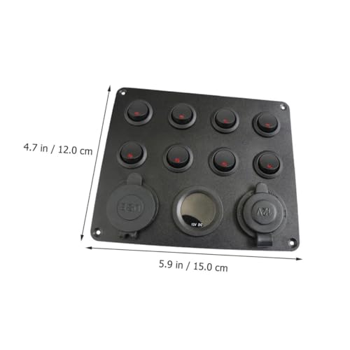 Cabilock Fach Katzenauge Schalterpanel mit Dual USB Ladeanschlüssen Digitalem Spannungsanzeiger Kfz steckdose für Auto Boot Wohnmobil Schutz vor Überhitzung und Kurzschluss Cabilock Fach Katzenauge Schalterpanel mit Dual USB Ladeanschlüssen Digitalem Spannungsanzeiger Kfz steckdose für Auto Boot Wohnmobil Schutz vor Überhitzung und Kurzschluss von Cabilock