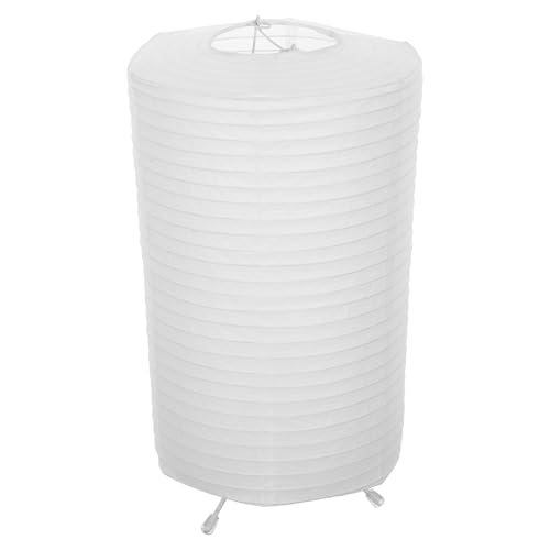 Cabilock Faltbare Papierlampe Ersatzlampenschirm Schlafzimmerlaterne Japanische Laternendekoration Laterne Aus Papier Kleine Papierlampe Tischlampe Lampenschirme Für Laternen Weiß von Cabilock