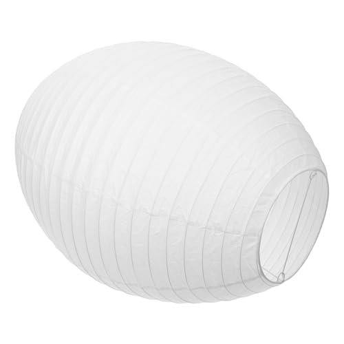 Cabilock Faltbarer Lampenschirm aus Reispapier Weiß Papier Deckenlampe Lampenschirm Langlebig Umweltfreundlich Einfacher Aufbau Stilvolle Raum- und Schlafzimmerbeleuchtung von Cabilock