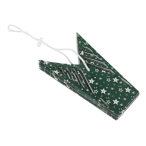 Cabilock Faltbarer Papierstern Grün Origami Weihnachtsanhänger Vielseitige Stern-Dekoration für Zuhause Fenster Hochzeit Party und Festliche Jahreszeit von Cabilock