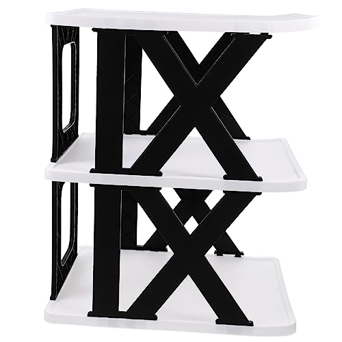 Cabilock Faltbarer Schuhschrank Mehrschichtiger Schuhorganizer für Schuhe und Stiefel Stabiler Schuhständer für Eingangsbereich Bad Platzsparend zu Montieren Nutzbar für Zuhause von Cabilock