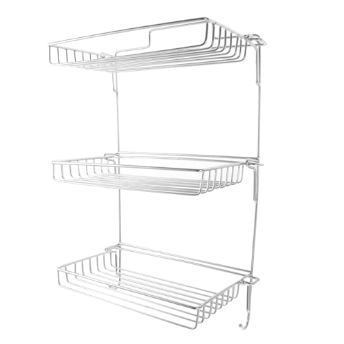 Cabilock Faltbares Edelstahl Wandregal mit Selbstklebendes Wasserabflussfähiges Organizer Regal für Küche und Bad Platzsparend Rostfrei Hygienisch Geeignet für Küchenschranktür und Cabilock Faltbares Edelstahl Wandregal mit Selbstklebendes Wasserabflussfähiges Organizer Regal für Küche und Bad Platzsparend Rostfrei Hygienisch Geeignet für Küchenschranktür und von Cabilock