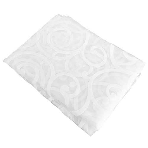 Cabilock Fenstervorhänge Mit Stangentasche Große Haken 100 X 200 cm Beflockung Privatsphäre Und Licht Heimdekoration von Cabilock