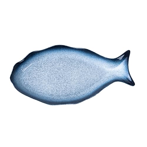 Cabilock Fischförmige Servierplatte aus Keramik 12 Zoll Fischgericht Teller für Küche und Dining Design Langlebig und Mikrowellengeeignet für Fischteller und Geschenkideen Cabilock Fischförmige Servierplatte aus Keramik 12 Zoll Fischgericht Teller für Küche und Dining Design Langlebig und Mikrowellengeeignet für Fischteller und Geschenkideen von Cabilock