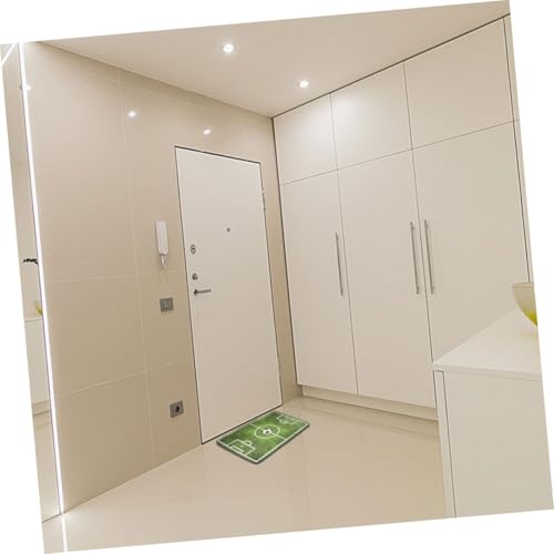 Cabilock Flanell Teppich Fußballfeld Design rutschfeste Matte Weicher Schlafzimmer Teppich Wohnzimmer Dekoration Langlebig Komfortabel von Cabilock