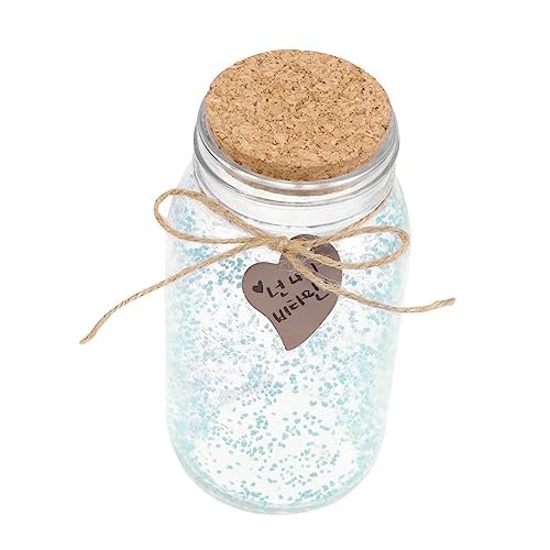 Cabilock Wunschglas Nachtlicht Stern Verziert Große Glas Vorratsflasche Korkglas Cabilock Wunschglas Nachtlicht Stern Verziert Große Glas Vorratsflasche Korkglas von Cabilock