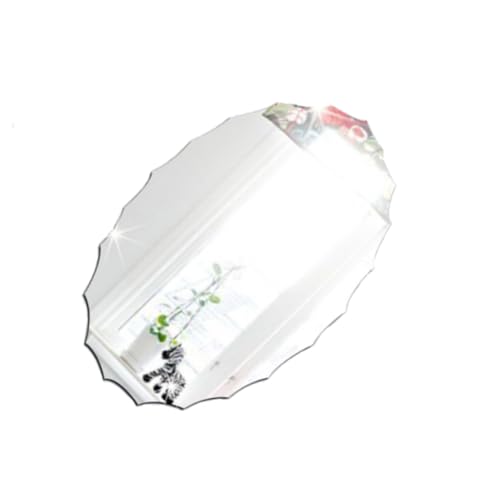 Cabilock Flexibler Ovaler Spiegelaufkleber Silber Spitzenmuster Funktionaler Wandspiegel Aufkleber für Badezimmer Dekoration Selbstklebend Geeignet für Glatte Oberflächen Wie Fliesen Glas Cabilock Flexibler Ovaler Spiegelaufkleber Silber Spitzenmuster Funktionaler Wandspiegel Aufkleber für Badezimmer Dekoration Selbstklebend Geeignet für Glatte Oberflächen Wie Fliesen Glas von Cabilock