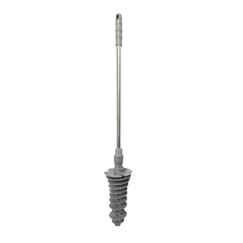 Cabilock Flexibler Toilettenkolben mit Robustem Schwungradkopf Ergonomischem Griff und Aufhängeloch Langlebiger Pömpel zur Effektiven Beseitigung von Verstopfungen im Wc Siphon Graues von Cabilock