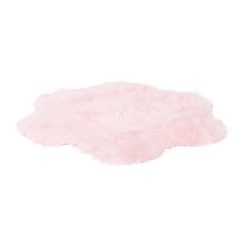 Cabilock Floral Teppich Blütenform Flauschiger Weicher Teppich mit Plüschoberfläche Wärmeisolierend als Bettvorleger und Badezimmermatte für Gemütliche Winterfüße von Cabilock