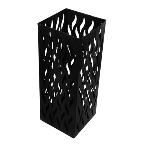 Cabilock Freistehender Metall Regenschirmständer Schwarz Multifunktionaler Blumen und Gehstock Organizer für Eingangsbereich Platzsparendes Design Langlebig und Pflegeleicht von Cabilock