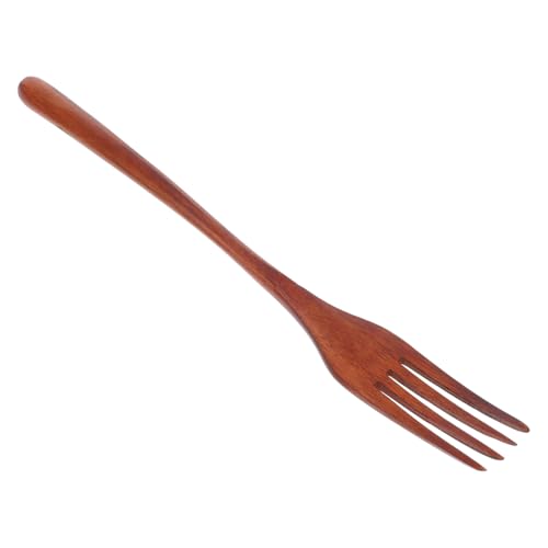 Cabilock Fruchtgabel Holzgabel Tragbarer Herd Steakkocher Mini-Server Küchengabel Utensilien Mixen Abendessengabel Salatservierutensilien Küchenkochwerkzeug Haushaltsgabel Kochutensilien von Cabilock