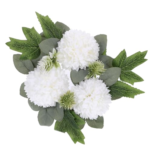 Cabilock Frühlingskerzenringe Kränze Osterkranz Kerzenringe Künstliche Blumen Kerzenkranz Teelichthalter Für Zuhause Party von Cabilock